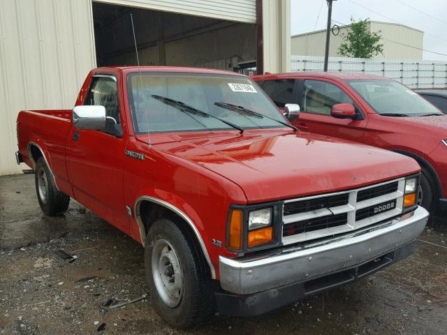 1B7FL26XXLS722375 - 1990 DODGE DAKOTA RED photo 1