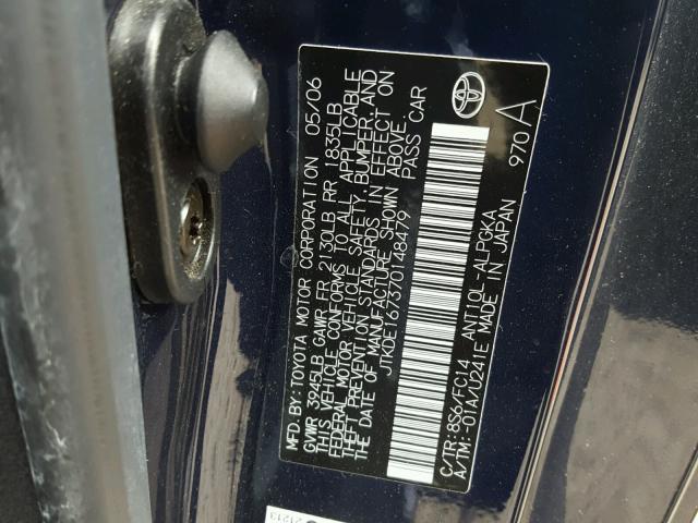 JTKDE167370148479 - 2007 TOYOTA SCION TC 蓝色 照片 10