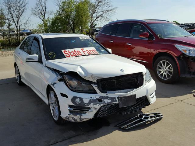 WDDGF4HB8EG186059 - 2014 MERCEDES-BENZ C 250 WHITE photo 1