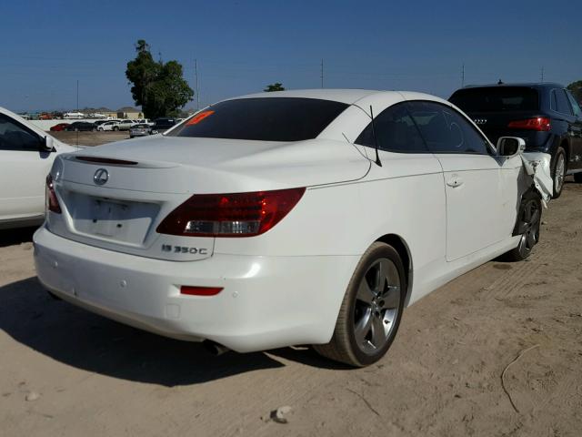 JTHFE2C29B2506145 - 2011 LEXUS IS 350 WHITE photo 4