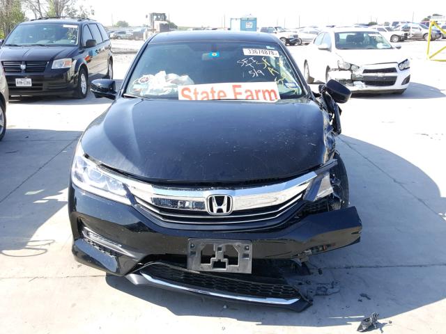 1HGCR3F85GA017450 - 2016 HONDA ACCORD EXL BLACK photo 9