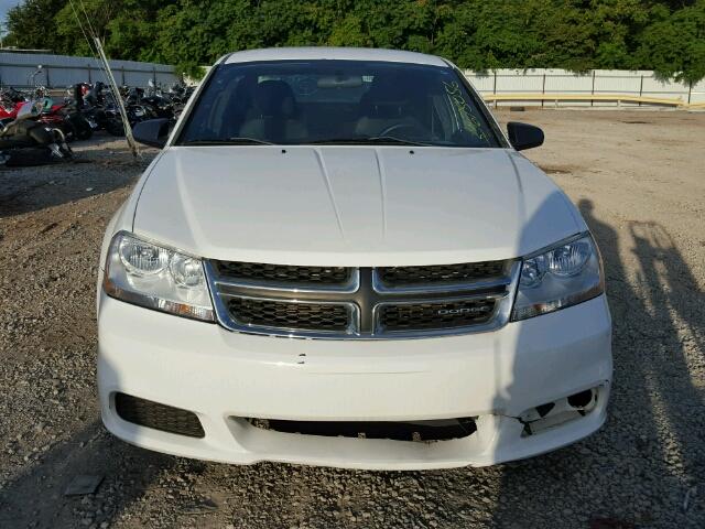 1C3CDZAB6CN194485 - 2012 DODGE AVENGER SE WHITE photo 10