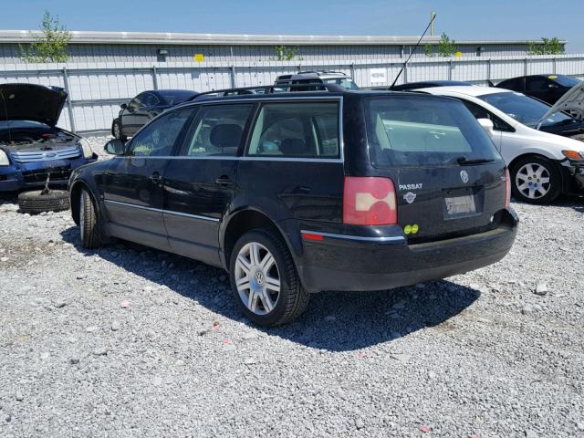 WVWCE63B85E142640 - 2005 VOLKSWAGEN PASSAT GLS BLACK photo 3