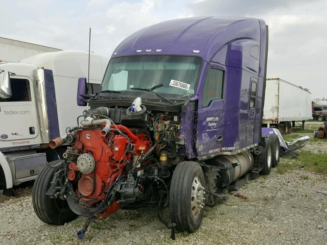 1XKYD49X5FJ449258 - 2015 KENWORTH CONSTRUCTI PURPLE photo 2