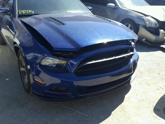 1ZVBP8CFXE5282383 - 2014 FORD MUSTANG GT BLUE photo 9