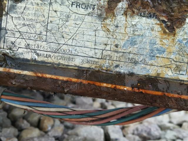 4GZ141625RB000217 - 1994 UTILITY TRAILER BLACK photo 10