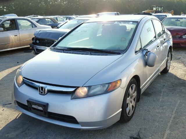 1HGFA16518L075706 - 2008 HONDA CIVIC SILVER photo 2