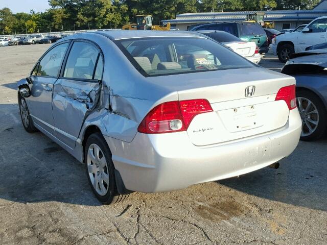 1HGFA16518L075706 - 2008 HONDA CIVIC SILVER photo 3