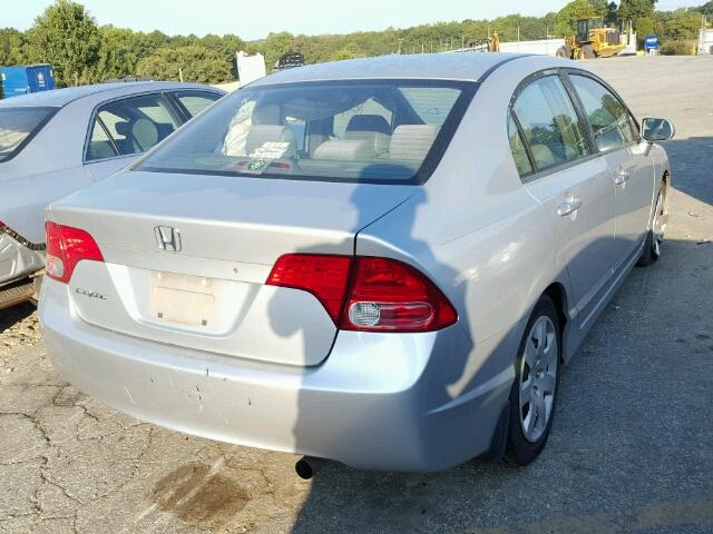 1HGFA16518L075706 - 2008 HONDA CIVIC SILVER photo 4