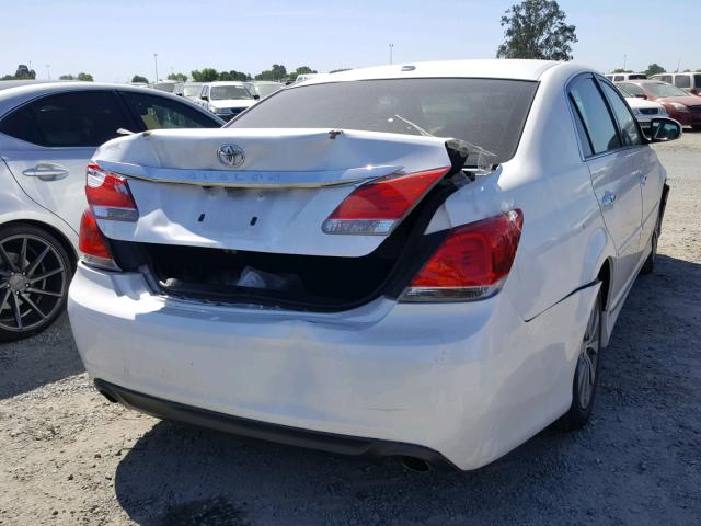 4T1BK3DB1BU437366 - 2011 TOYOTA AVALON BAS WHITE photo 4