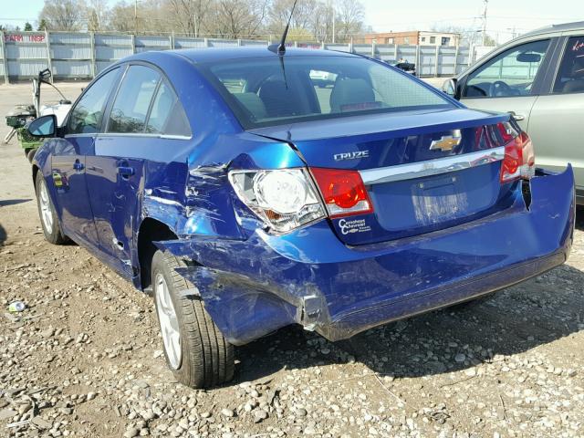 1G1PF5SC0C7141608 - 2012 CHEVROLET CRUZE LT BLUE photo 3