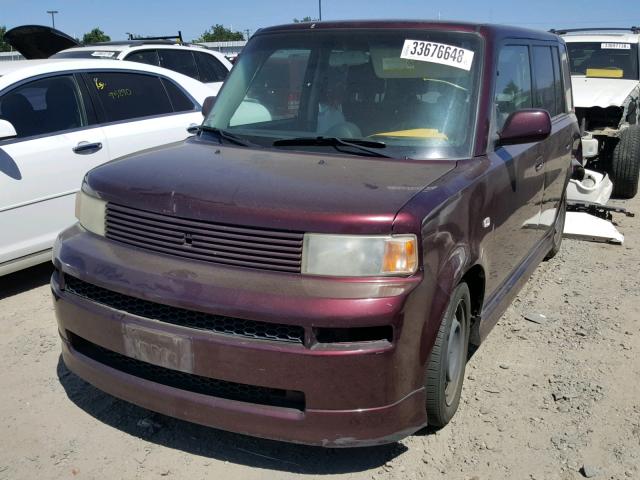 JTLKT324X40157630 - 2004 TOYOTA SCION XB BURGUNDY photo 2
