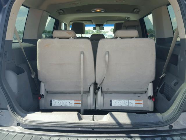 2FMGK5CC2ABB00155 - 2010 FORD FLEX SEL ნაცრისფერი ფოტო 9