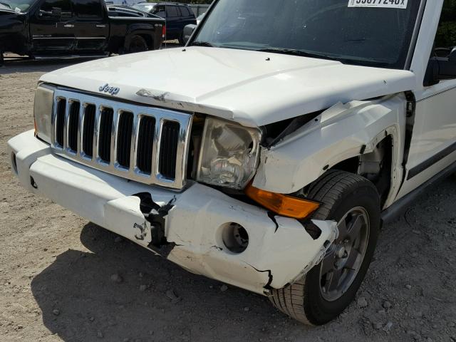 1J8HH48N56C130150 - 2006 JEEP COMMANDER თეთრი ფოტო 10