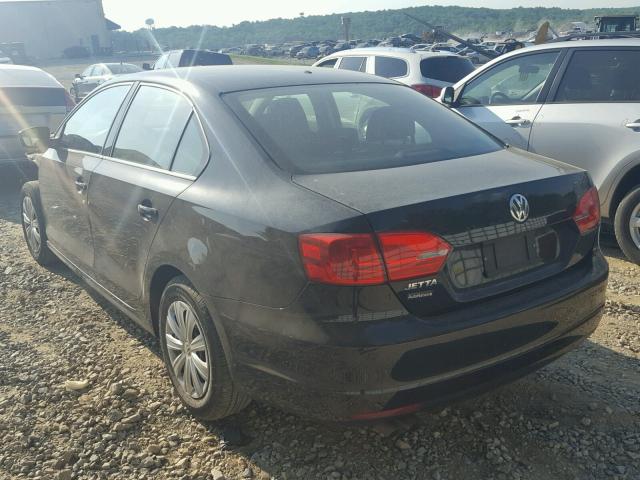 3VW2K7AJ5EM399220 - 2014 VOLKSWAGEN JETTA BASE 黑色 照片 3