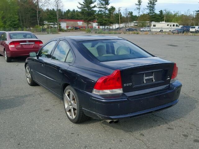 YV1RH527752477103 - 2005 VOLVO S60 R BLUE photo 3