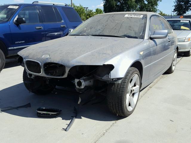 WBABD53444PL13619 - 2004 BMW 330 CI SILVER photo 2