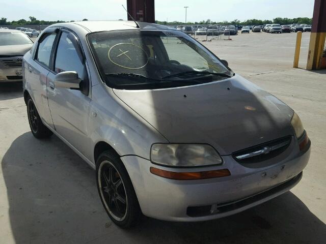 KL1TD56696B555902 - 2006 CHEVROLET AVEO BASE Gümüş foto 1