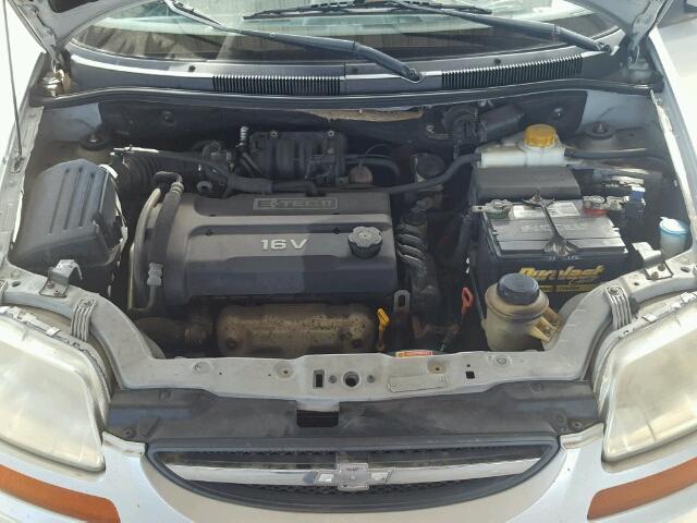 KL1TD56696B555902 - 2006 CHEVROLET AVEO BASE Gümüş foto 7