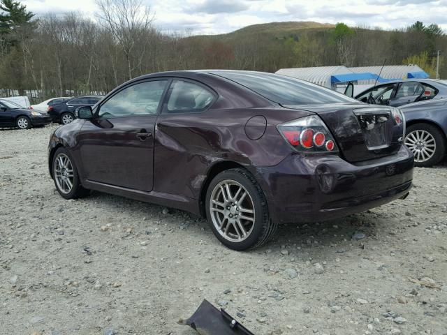 JTKDE167X90294591 - 2009 TOYOTA SCION TC 紫色 照片 3