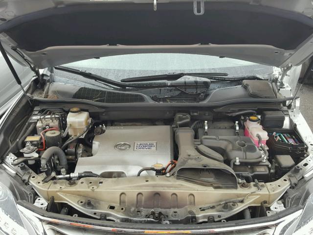 2T2ZB1BA4FC001496 - 2015 LEXUS RX 450H SILVER photo 7