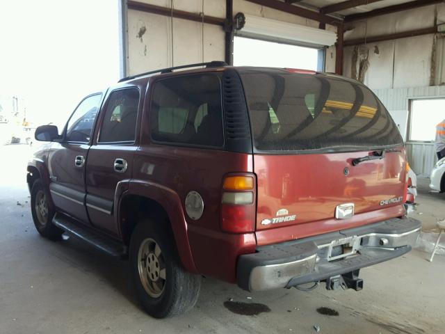 1GNEC13V33R245747 - 2003 CHEVROLET TAHOE C150 BURGUNDY photo 3