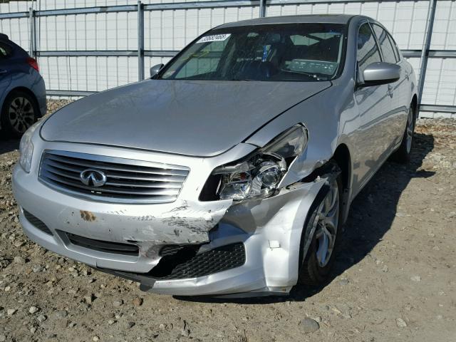 JNKCV61F09M352438 - 2009 INFINITI G37 SILVER photo 9