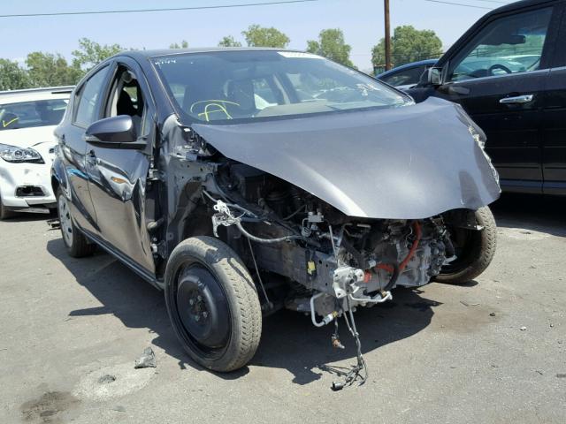 JTDKDTB3XE1573334 - 2014 TOYOTA PRIUS C GRAY photo 1