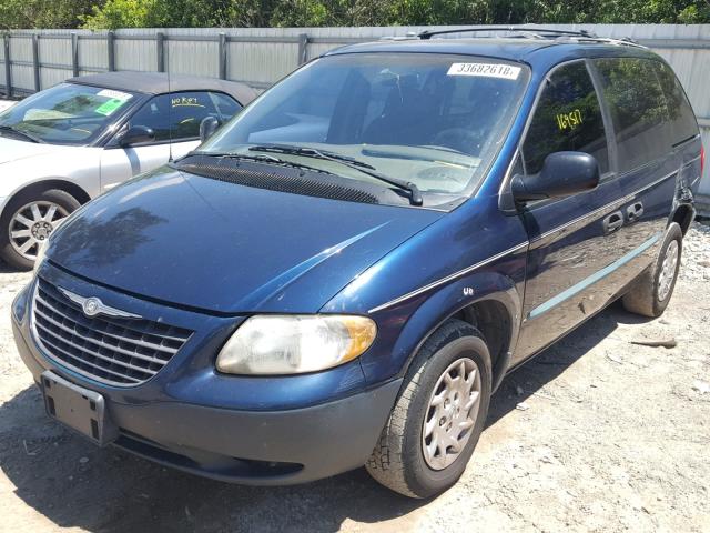 1C4GJ25361B187809 - 2001 CHRYSLER VOYAGER BLUE photo 2