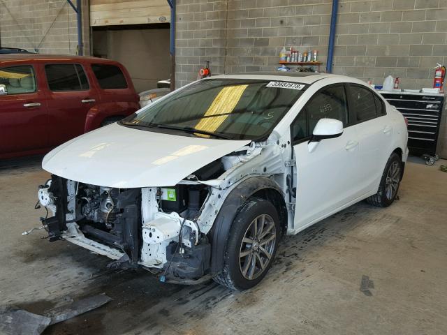 2HGFB2F99CH592652 - 2012 HONDA CIVIC EXL WHITE photo 2