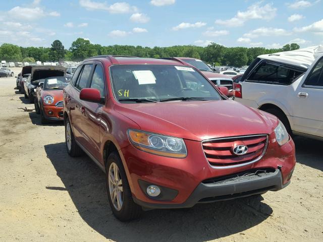 5XYZK4AG4BG050613 - 2011 HYUNDAI SANTA FE L RED photo 1