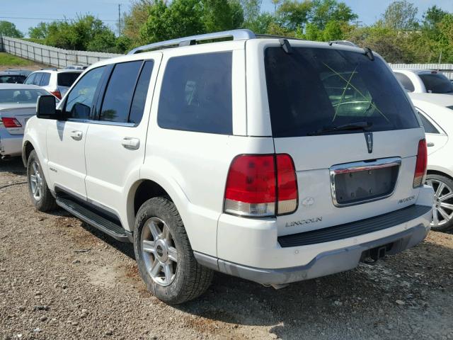 5LMEU78HX3ZJ45925 - 2003 LINCOLN AVIATOR 白色 照片 3