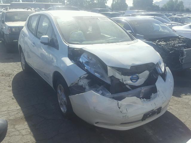 JN1AZ0CP1CT016782 - 2012 NISSAN LEAF SV WHITE photo 1