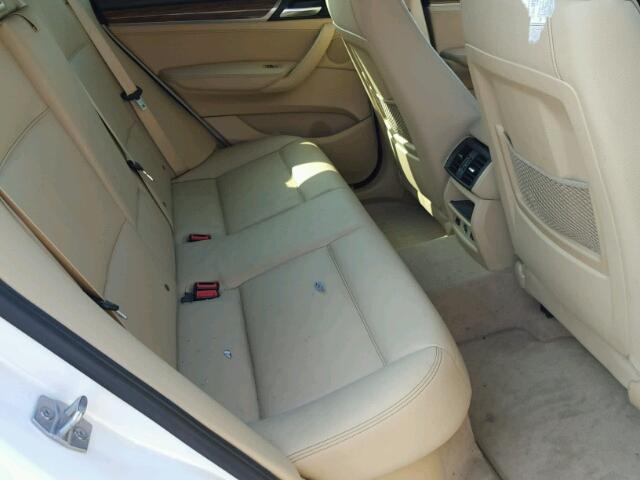 5UXWX9C5XF0D62431 - 2015 BMW X3 XDRIVE2 WHITE photo 6