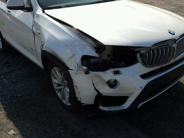 5UXWX9C5XF0D62431 - 2015 BMW X3 XDRIVE2 WHITE photo 9