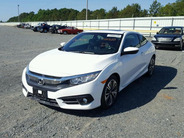 2HGFC3B73HH356500 - 2017 HONDA CIVIC EXL WHITE photo 2