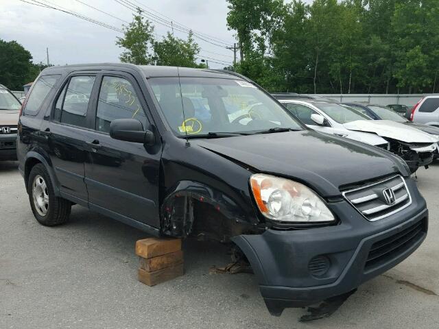 JHLRD78586C037554 - 2006 HONDA CR-V BLACK photo 1