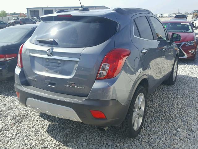 KL4CJBSB9FB201665 - 2015 BUICK ENCORE CON SILVER photo 4