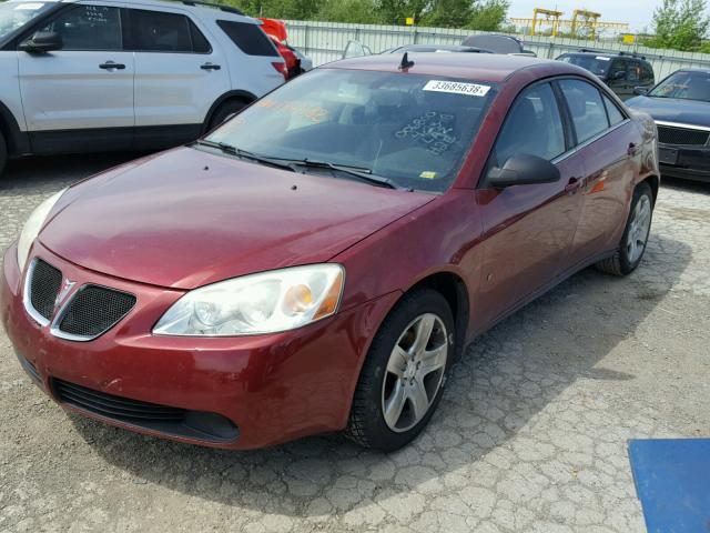 1G2ZG57B294154582 - 2009 PONTIAC G6 MAROON photo 2