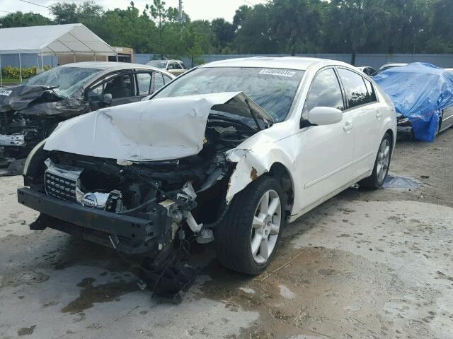 1N4BA41E95C817082 - 2005 NISSAN MAXIMA SE WHITE photo 2