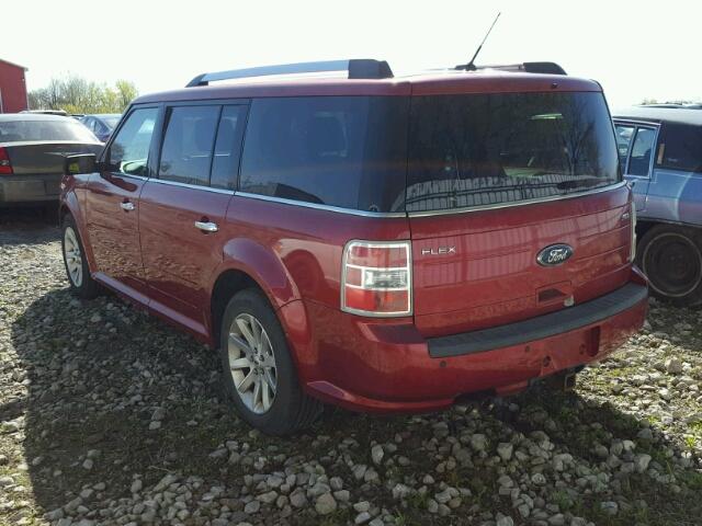 2FMEK62C69BA71916 - 2009 FORD FLEX SEL RED photo 3