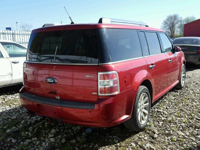 2FMEK62C69BA71916 - 2009 FORD FLEX SEL წითელი ფოტო 4