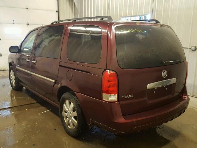 5GADV23137D165788 - 2007 BUICK TERRAZA CX MAROON photo 3