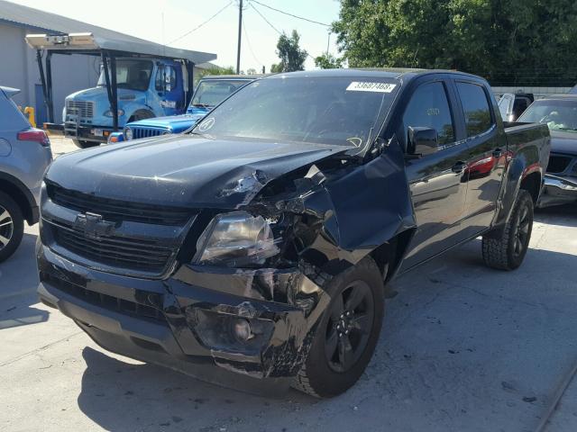 1GCGSCE37G1106821 - 2016 CHEVROLET COLORADO L BLACK photo 2