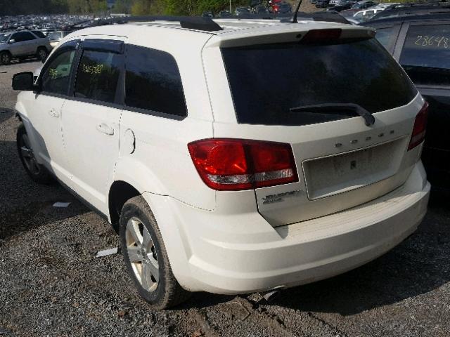 3D4PH1FG5BT514923 - 2011 DODGE JOURNEY MA WHITE photo 3