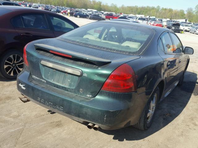 2G2WS522141137544 - 2004 PONTIAC GRAND PRIX GREEN photo 4