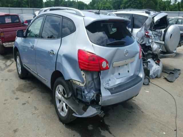 JN8AS5MT3BW188422 - 2011 NISSAN ROGUE BLUE photo 3