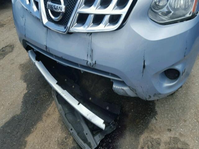 JN8AS5MT3BW188422 - 2011 NISSAN ROGUE BLUE photo 9