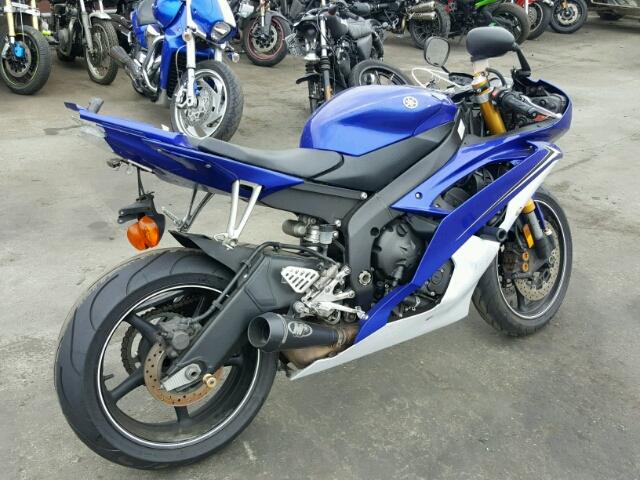 JYARJ16Y1AA004489 - 2010 YAMAHA YZFR6 C BLUE photo 4