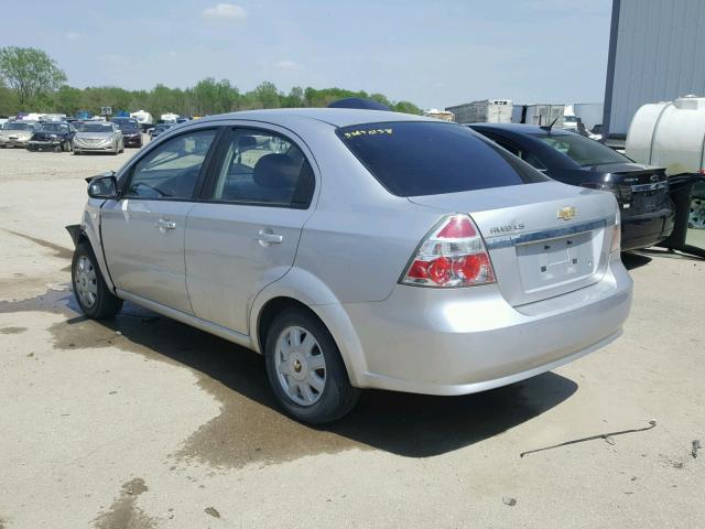 KL1TD56688B040635 - 2008 CHEVROLET AVEO BASE Gümüş foto 3